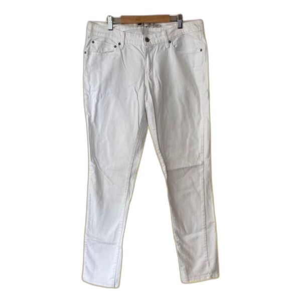 LEVI’S Women’s Demi Curve Modern Rise Skinny White Pants Size 12/31 - Picture 1 of 9
